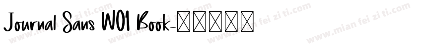 Journal Sans W01 Book字体转换